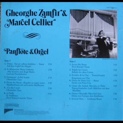 Gheorghe Zamfir & Marcel Cellier - Panflöte & Orgel (1977) [1LP]