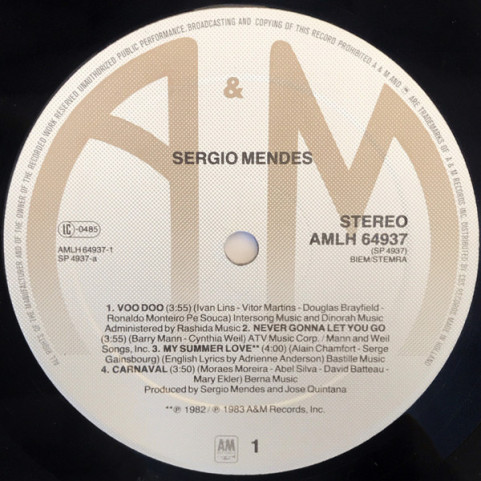 Sérgio Mendes - Sergio Mendes (1983) [1LP]