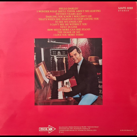 Conway Twitty - Conway Twitty's Greatest Hits Vol. I (1972) [1LP]