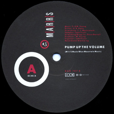M|A|R|R|S - Pump Up The Volume (Remix) (1987) [12"]