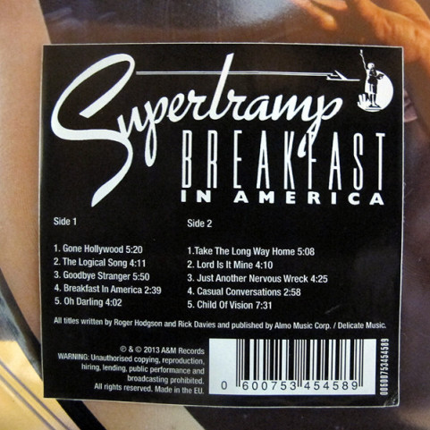 Supertramp - Breakfast In America (2013) [1LP]