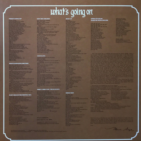 Marvin Gaye - What's Going On (2016) [1LP] 180g