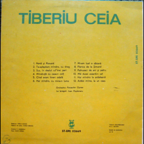Tiberiu Ceia - Nană Și Roxană (1985) [1LP]