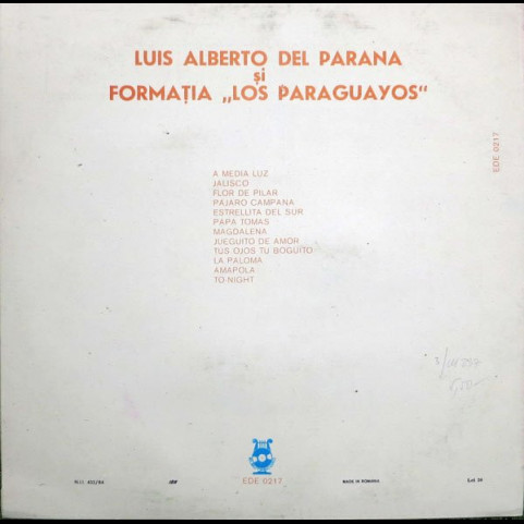 Luis Alberto Del Parana Y Los Paraguayos - 5 [1LP]