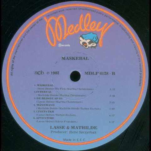 Lasse & Mathilde - Maskebal (1982) [1LP]
