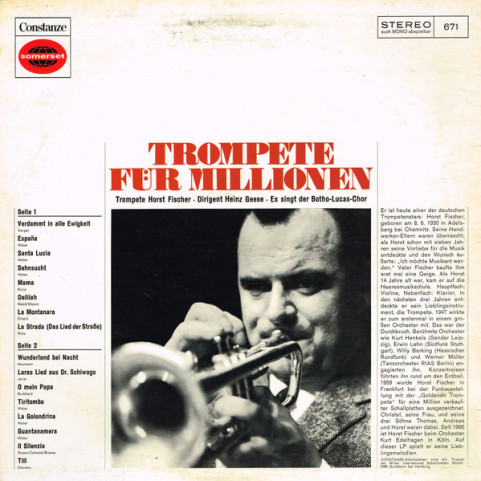 Horst Fischer - Trompete Für Millionen (1970) [1LP]