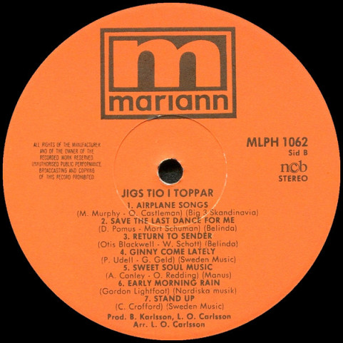 Jigs - 10-I-Toppar 1 (1975) [1LP]