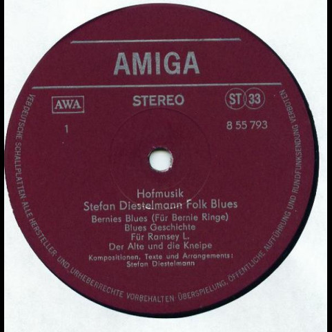 Stefan Diestelmann Folk Blues Band - Hofmusik (1980) [1LP]