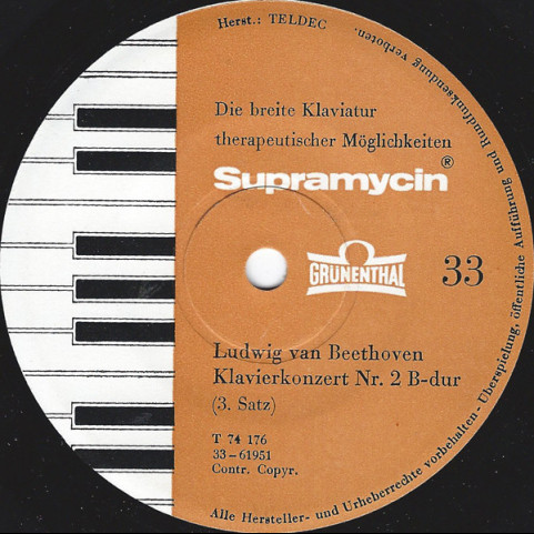 Ludwig van Beethoven / Wolfgang Amadeus Mozart - Klavierkonzert Nr. 2 B-Dur (3. Satz) / Klavierkonzert Nr. 27 B-Dur (3. Satz) [7"]