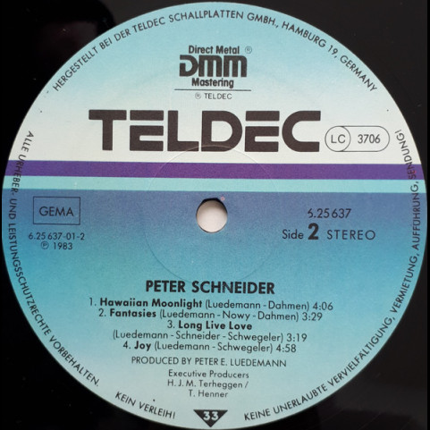 Peter Schneider (4) - Peter Schneider (1983) [1LP]
