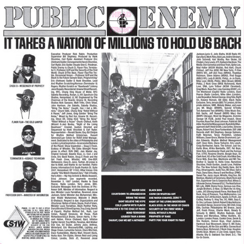 Public Enemy - It Takes A Nation Of Millions To Hold Us Back (2013) [1LP] 180g