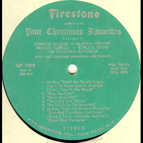 Various - Firestone Presents Your Christmas Favorites Volume 3 (1964) [1LP]