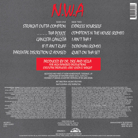 N.W.A. - Straight Outta Compton (2013) [1LP] 180g