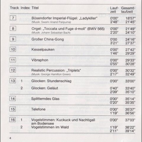 No Artist - Stakkato - Die Hörtest-CD Von Audio (1984) [1CD]