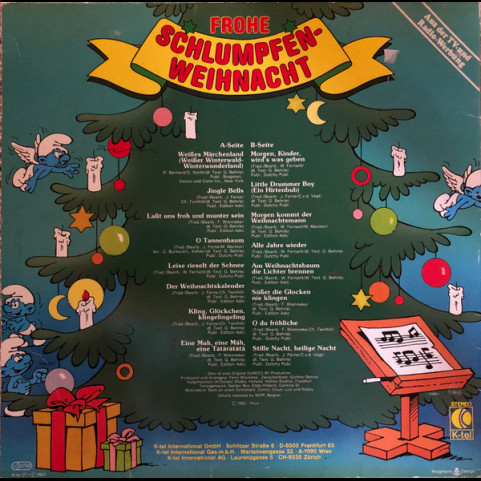 Smurfs (2), The - Frohe Schlumpfen-Weihnacht (1983) [1LP]