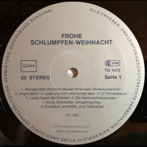 Smurfs (2), The - Frohe Schlumpfen-Weihnacht (1983) [1LP]