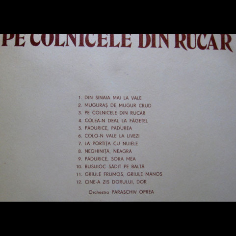 Ana Piuaru - Pe Colnicele Din Rucar (1983) [1LP]