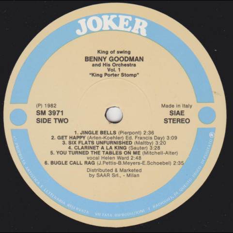 Benny Goodman And His Orchestra - King Of Swing (1982) [2LP]