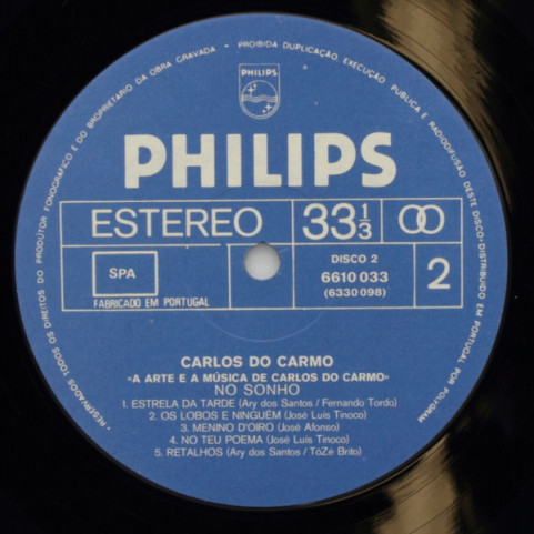 Carlos Do Carmo - A Arte E A Música De Carlos Do Carmo (1982) [2LP]
