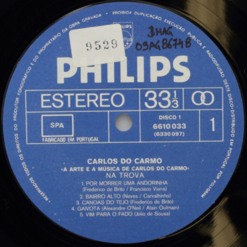Carlos Do Carmo - A Arte E A Música De Carlos Do Carmo (1982) [2LP]