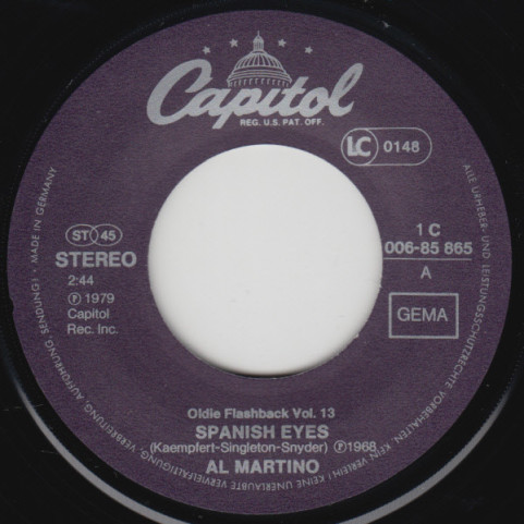 Al Martino - Spanish Eyes / Sweet Caroline [7"]