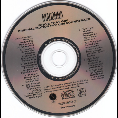 Madonna - Who's That Girl (Original Motion Picture Soundtrack) [1CD]