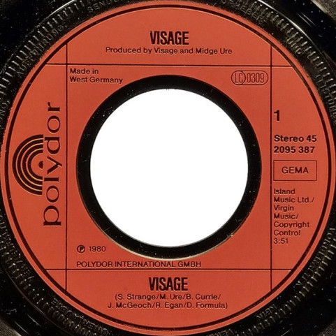 Visage - Visage (1981) [7"]
