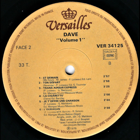 Dave (13) - Vol. 1 (1977) [1LP]