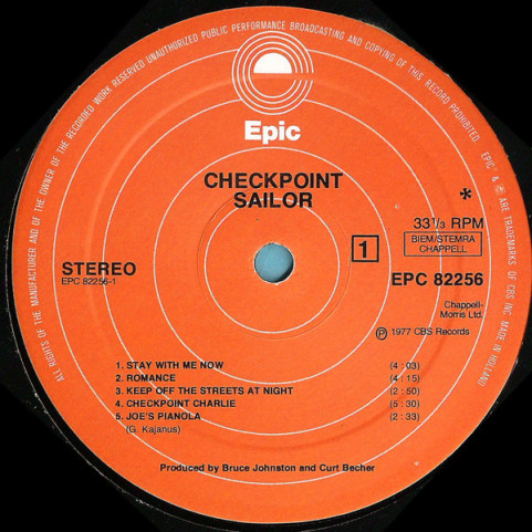 Sailor - Checkpoint (1977) [1LP]