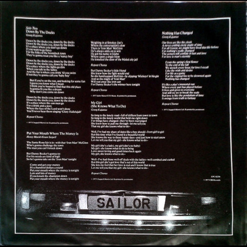 Sailor - Checkpoint (1977) [1LP]