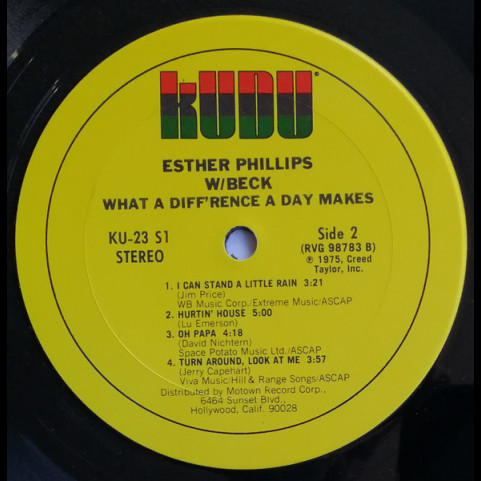 Esther Phillips W/ Joe Beck - What A Diff'rence A Day Makes (1975) [1LP]