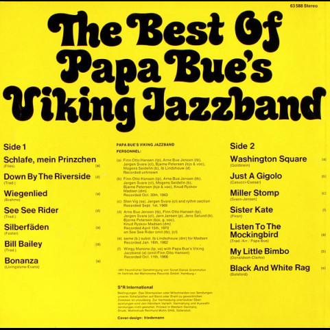 Papa Bue's Viking Jazz Band - The Best Of Papa Bue's Viking Jazzband (1975) [1LP]