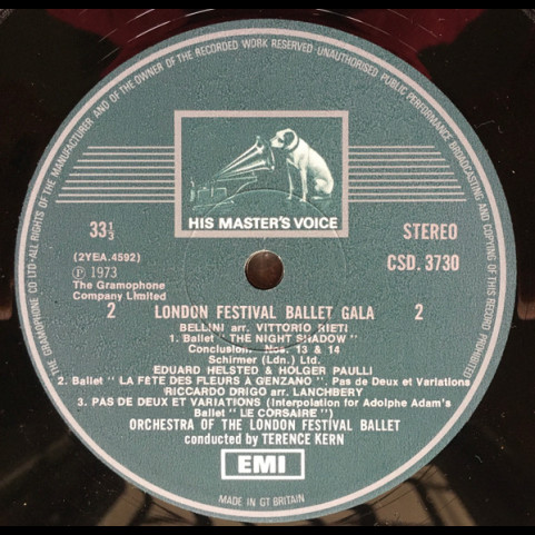 London Festival Ballet Orchestra, The  . Terence Kern - London Festival Ballet Gala (1973) [2LP] BOXSET
