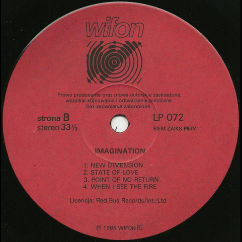 Imagination - Imagination (1985) [1LP]