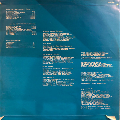 Landscape - From The Tea-Rooms Of Mars .... To The Hell-Holes Of Uranus (1981) [1LP]