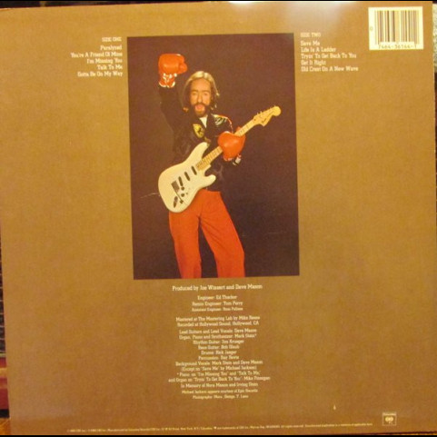 Dave Mason - Old Crest On A New Wave (1980) [1LP]