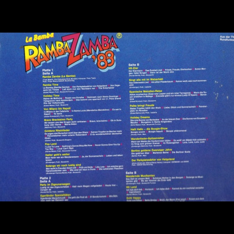 Rudi Ramba Und Seine Party Tiger - Ramba Zamba '88 (La Bamba) (1987) [2LP]