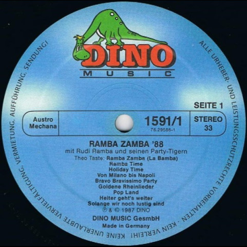 Rudi Ramba Und Seine Party Tiger - Ramba Zamba '88 (La Bamba) (1987) [2LP]