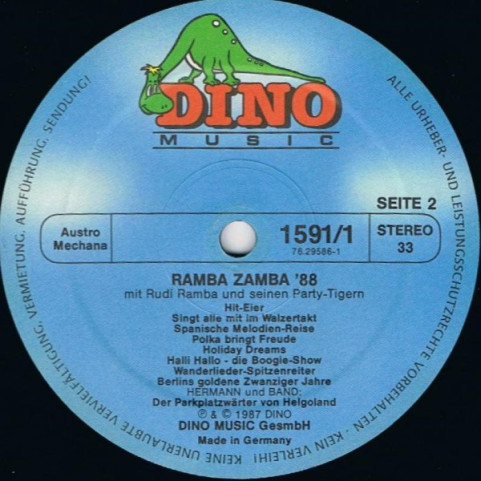 Rudi Ramba Und Seine Party Tiger - Ramba Zamba '88 (La Bamba) (1987) [2LP]