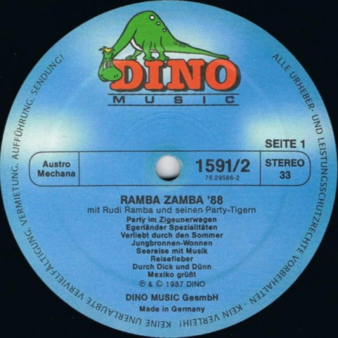 Rudi Ramba Und Seine Party Tiger - Ramba Zamba '88 (La Bamba) (1987) [2LP]
