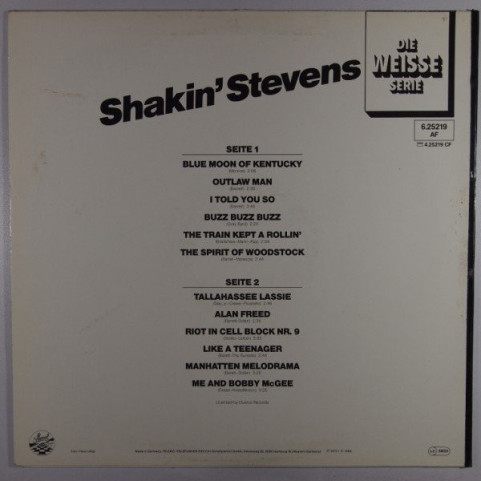 Shakin' Stevens And The Sunsets - Shakin' Stevens (1982) [1LP]