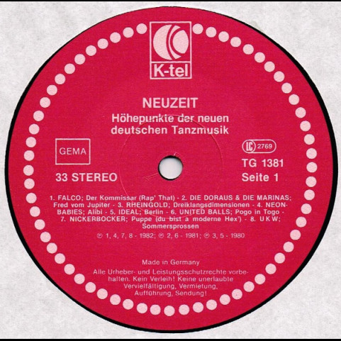 Various - Neuzeit (1982) [1LP]