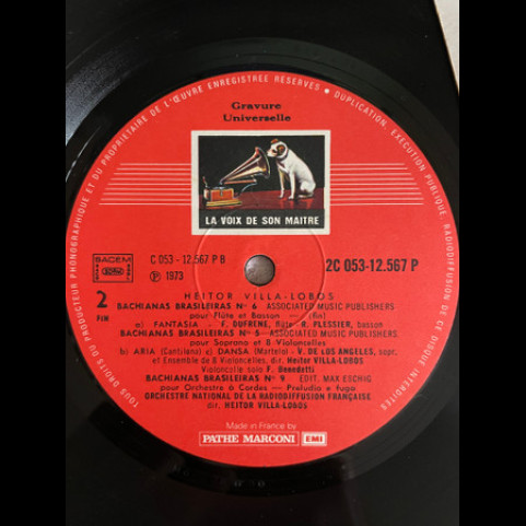 Heitor Villa-Lobos, Orchestre National De La R.T.F., Victoria De Los Angeles, Fernand Benedetti, Fernand Dufrène, René Plessier - Quatre Bachianas Brasileiras : N° 2 Pour Orchestre / N° 5 Pour Soprano Et Huit Violoncelles  /  N° 6 Pour Flûte Et Basson / N