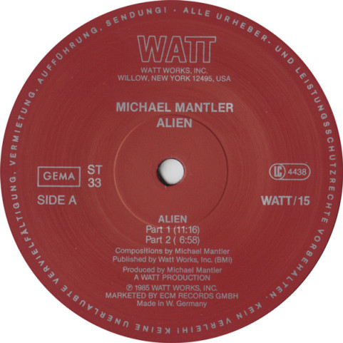 Michael Mantler With Don Preston - Alien (1985) [1LP]