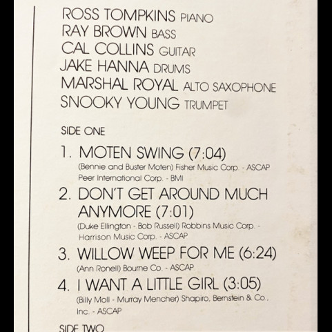 Ross Tompkins, Concord All Stars, The - Festival Time (1980) [1LP]