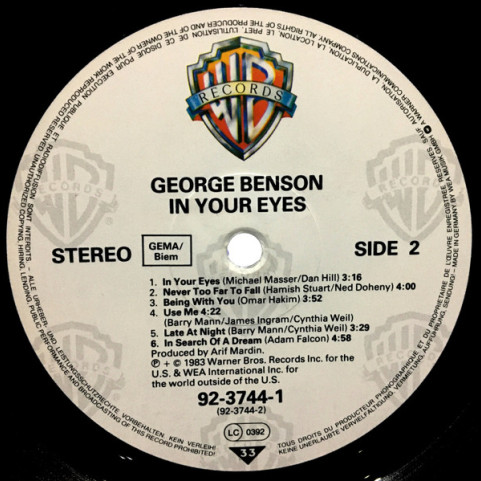 George Benson - In Your Eyes (1983) [1LP]