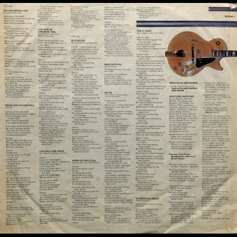George Benson - In Your Eyes (1983) [1LP]