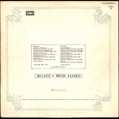 Pink Floyd - Relics (1972) [1LP]