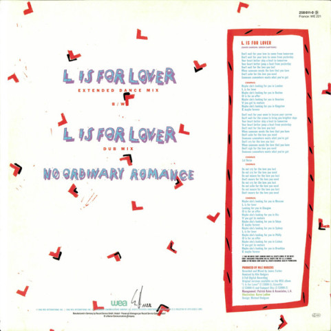Al Jarreau - L Is For Lover (1986) [12"]