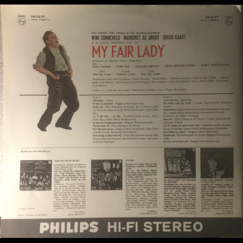Wim Sonneveld / Margriet De Groot / Johan Kaart - De Originele Nederlandse Versie Van My Fair Lady [1LP]